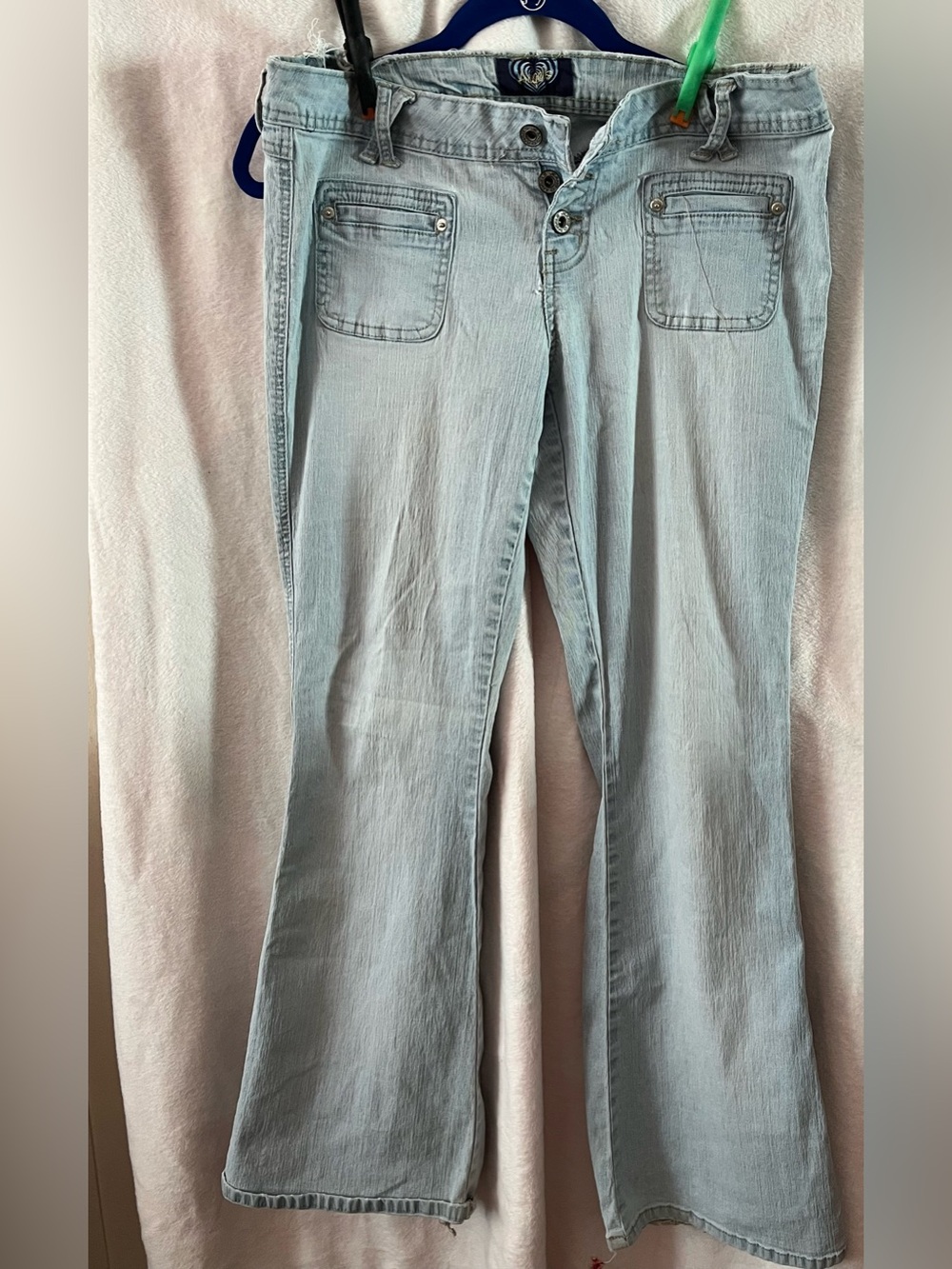 Angels Light Blue Flare Jeans